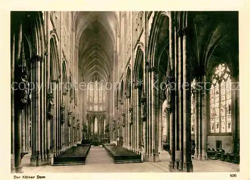 AK / Ansichtskarte Koeln Rhein Dom Kat. Koeln