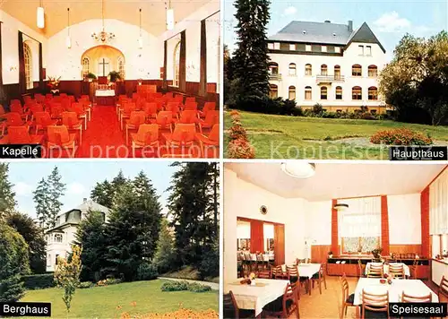 AK / Ansichtskarte Geisweid Kapelle Haupthaus Berghaus Speisesaal Kat. Siegen
