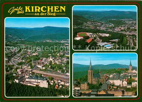 AK / Ansichtskarte Kirchen Sieg Panoramen Kat. Kirchen (Sieg)