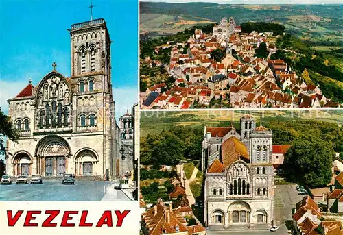 AK / Ansichtskarte Vezelay Fliegeraufnahme Basilika Sainte Madeleine  Kat. Vezelay