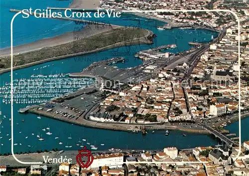 AK / Ansichtskarte Saint Gilles Croix de Vie Vendee Fliegeraufnahme Kat. Saint Gilles Croix de Vie