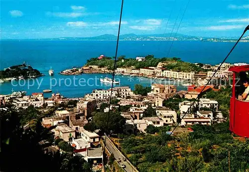 AK / Ansichtskarte Porto d Ischia Panorama Seilbahn Hafen