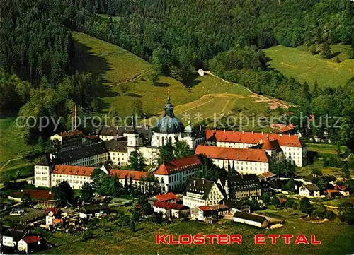 AK / Ansichtskarte Ettal Fliegeraufnahme Benediktiner Kloster  Kat. Ettal