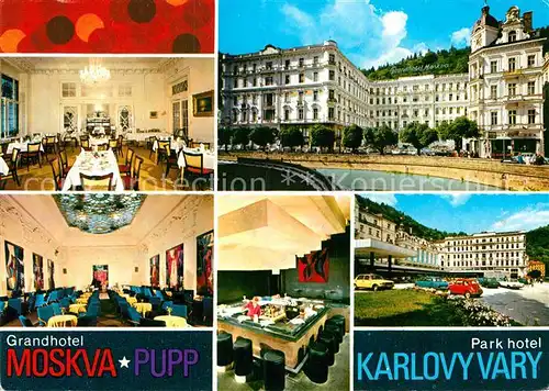 AK / Ansichtskarte Karlovy Vary Grandhotel Moskva Pupp Kat. Karlovy Vary Karlsbad