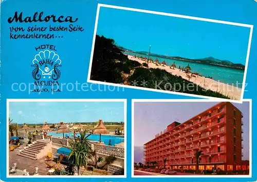 AK / Ansichtskarte Alcudia Mallorca Strand Hotel Bahia Pool Kat. Spanien