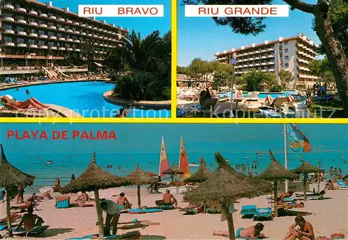AK / Ansichtskarte Playa de Palma Mallorca Hotel Riu Bravo und Grande  Kat. Spanien
