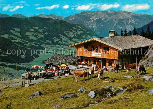 AK / Ansichtskarte Zell Ziller Tirol Jausenstation Rosenalm mit Rohrberg Kat. Zell am Ziller