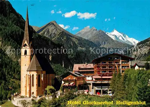 AK / Ansichtskarte Heiligenblut Kaernten Hotel Glocknerhof Kirche Kat. Heiligenblut