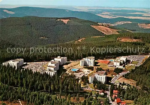 AK / Ansichtskarte Hahnenklee Bockswiese Harz Hochwald Ferienpark Fliegeraufnahme Kat. Goslar