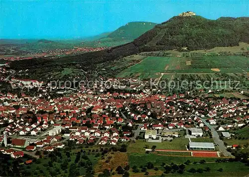 AK / Ansichtskarte Neuffen Fliegeraufnahme mit Burg Hohen Neuffen Kat. Neuffen