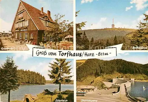 AK / Ansichtskarte Torfhaus Harz Sporthotel Brockenblick Oderteich Okertalsperre Kat. Altenau