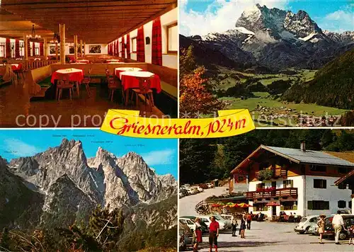 AK / Ansichtskarte Kirchdorf Tirol Griesneralm Gastraum Wilder Kaiser Kat. Kirchdorf in Tirol Wilder Kaiser