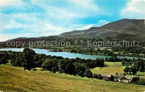 AK / Ansichtskarte Coniston Coniston Water and Old Man of Coniston Kat. South Lakeland