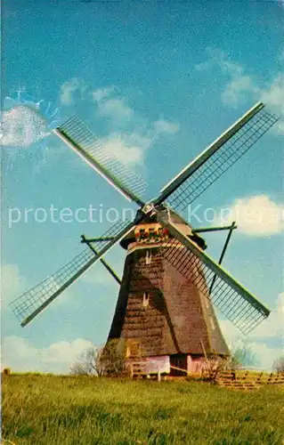 AK / Ansichtskarte Kinderdijk Windmuehle
