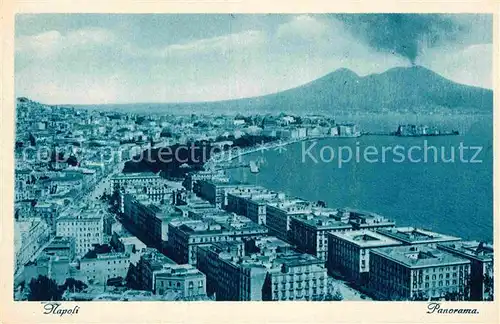 AK / Ansichtskarte Napoli Neapel Panorama Kueste Vulkan Vesuv Kat. Napoli