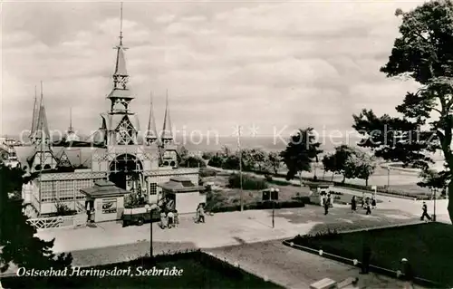 AK / Ansichtskarte Heringsdorf Ostseebad Usedom Seebruecke Kat. Heringsdorf