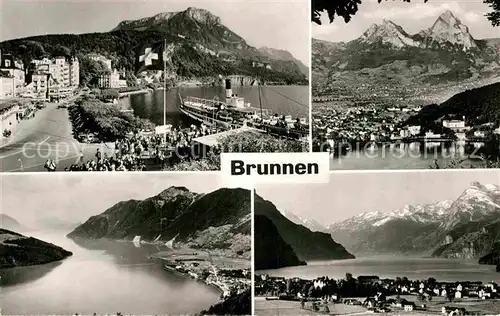 AK / Ansichtskarte Brunnen SZ Panorama Vierwaldstaettersee Alpen Kat. Brunnen