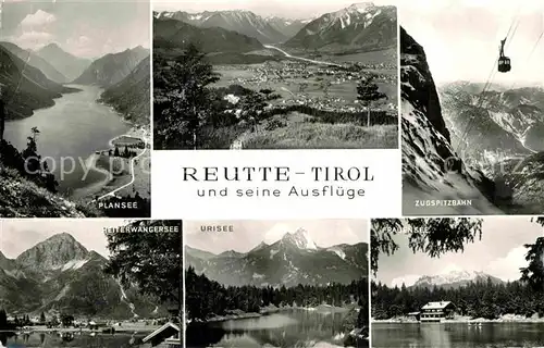 AK / Ansichtskarte Reutte Tirol Plansee Alpenpanorama Zugspitzbahn Kat. Reutte