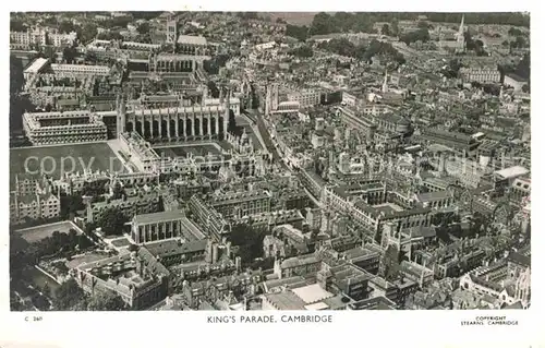 AK / Ansichtskarte Cambridge Cambridgeshire Kings Parade aerial view