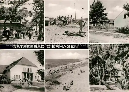 AK / Ansichtskarte Dierhagen Ostseebad FDGB Erholungsheim Ernst Moritz Arndt Kiosk Strand Kat. Dierhagen Ostseebad