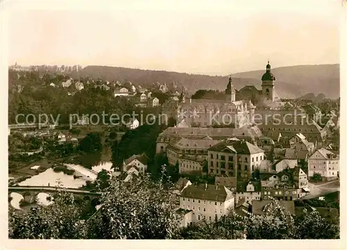 AK / Ansichtskarte Weilburg Stadtbild mit Schloss 16. Jhdt. Kat. Weilburg Lahn