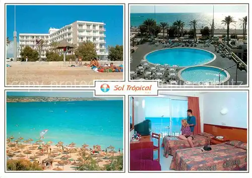 AK / Ansichtskarte Playa de Palma Mallorca Sol Tropical Hotel Swimming Pool Strand Kat. Spanien