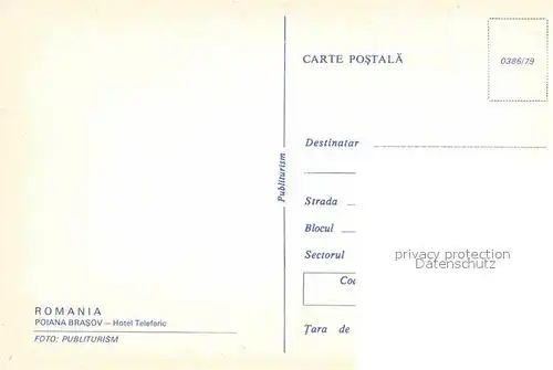 AK / Ansichtskarte Poiana Brasov Siebenbuergen Hotel Teleferic Kat. Brasov