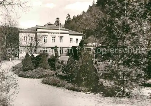 AK / Ansichtskarte Bad Schandau Kurhaus mit Brunnen Kat. Bad Schandau