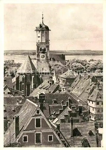 AK / Ansichtskarte Memmingen Altstadt mit St Martins Kirche Kat. Memmingen