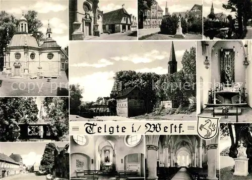 AK / Ansichtskarte Telgte Warendorf Ortsmotive Kirche Innenansichten Denkmal Kat. Telgte