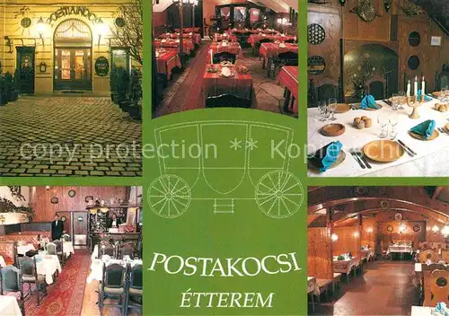 AK / Ansichtskarte Budapest Restaurant Postakocsi Etterem Kat. Budapest