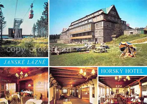 AK / Ansichtskarte Janske Lazne Horsky Hotel Seilbahn Restaurant Aussenansicht Kat. Johannisbad