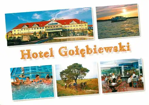 AK / Ansichtskarte Mikolajki Ostpreussen Hotel Golebiewski Kat. 