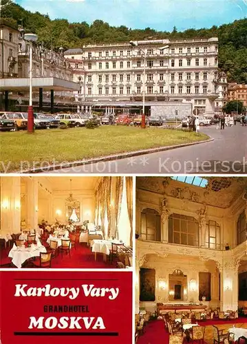 AK / Ansichtskarte Karlovy Vary Grandhotel Moskva Kat. Karlovy Vary Karlsbad