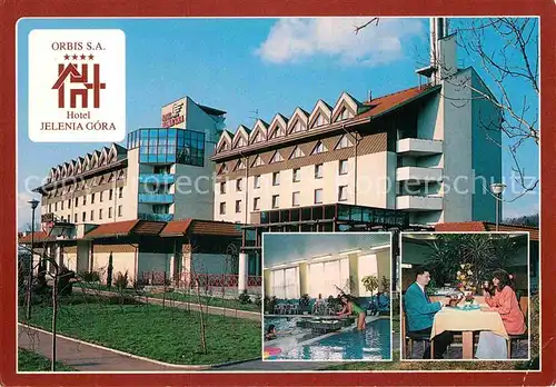 AK / Ansichtskarte Jelenia Gora Hirschberg Schlesien Orbis Hotel Aussenansicht Hallenbad