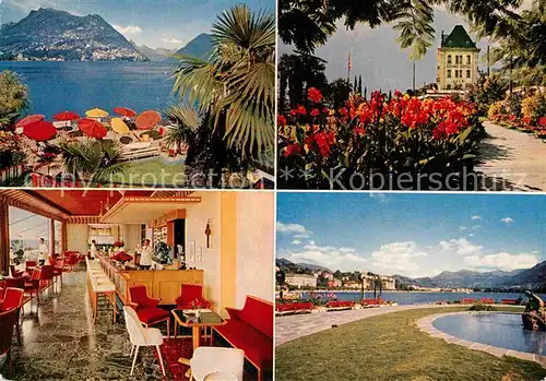 AK / Ansichtskarte Lugano Lago di Lugano Grand Hotel Eden
