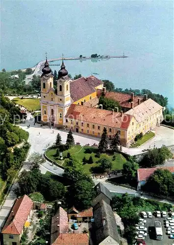 AK / Ansichtskarte Tihany Fliegeraufnahme Abteikirche Kat. Ungarn