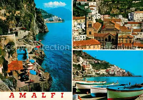 AK / Ansichtskarte Amalfi Altstadt Hafen Teilansicht  Kat. Amalfi