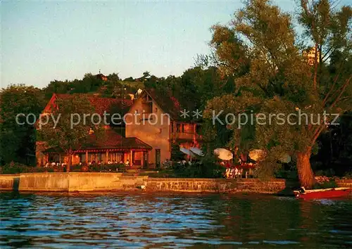 AK / Ansichtskarte Mannenbach Untersee Seehotel Schiff