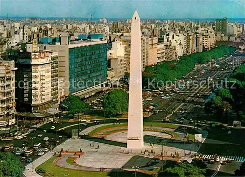 AK / Ansichtskarte Buenos Aires Obelisk Platz der Republik Kat. Buenos Aires