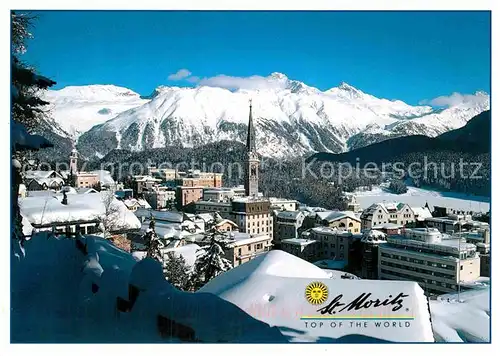 AK / Ansichtskarte Moritz Dorf GR St Winter Panorama Kat. St Moritz