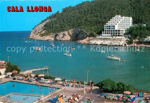 AK / Ansichtskarte Cala Llonga Schwimmbad Bucht Hotel Kat. Ibiza Islas Baleares