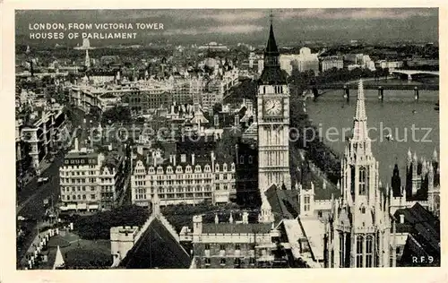 AK / Ansichtskarte London From Victoria Tower Houses of Parliament Kat. City of London