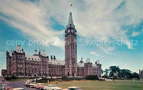 AK / Ansichtskarte Ottawa Ontario Main Building and Peace Tower Canadian Houses of Parliament Kat. Ottawa