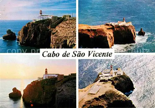 AK / Ansichtskarte Cabo de Sao Vicente Algarve Fliegeraufnahme Sagres Leuchtturm