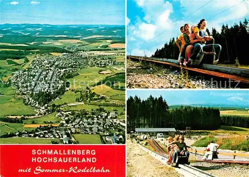 AK / Ansichtskarte Schmallenberg Fliegeraufnahme Sommerrodelbahn Kat. Schmallenberg