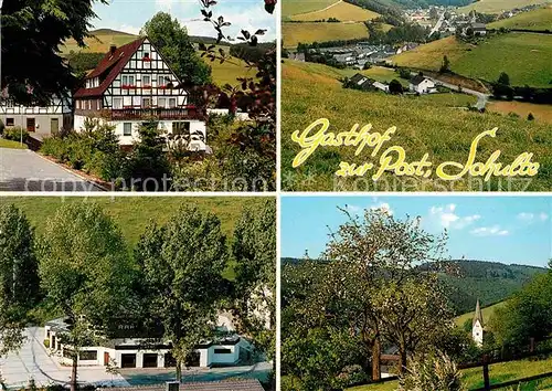 AK / Ansichtskarte Schmallenberg Gasthof zur Post Schulte Kat. Schmallenberg