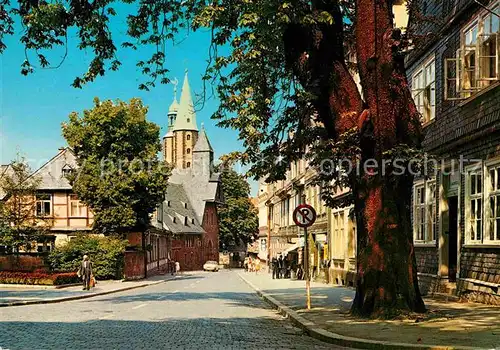 AK / Ansichtskarte Goslar Ortspartie mit Marktkirche Kat. Goslar