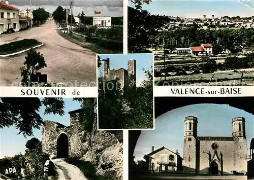 AK / Ansichtskarte Valence sur Baise Kirche Ruine Ortspartie Kat. Valence sur Baise