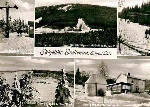 AK / Ansichtskarte Breitenau Bad Rodach Geisskopflift Unterbreitenau Geisskopf Forsthauslift Oberbreitenau Forstgasthaus Unterbreitenau Kat. Bad Rodach
